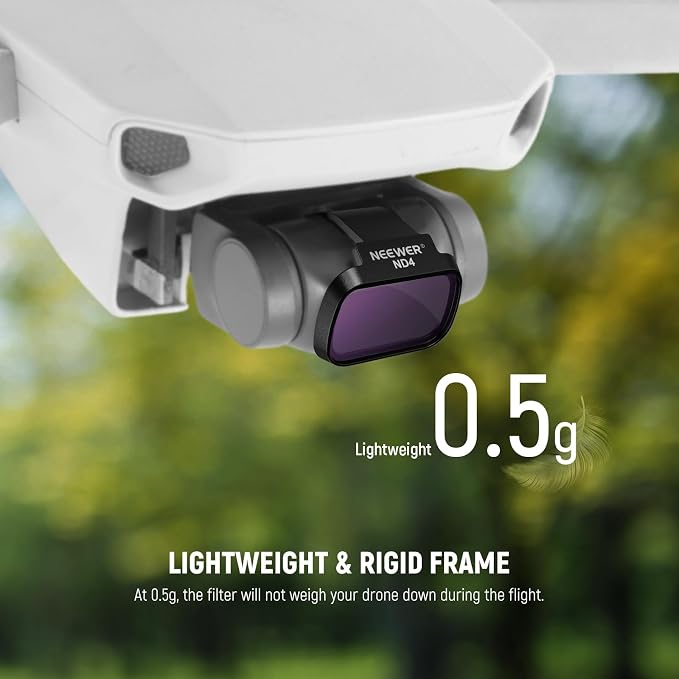 NEEWER ND Filter Set Compatible with DJI Mini 4K/2 SE/SE/2/Mavic Mini (4 Pack) ND4 + ND8 + ND16 + ND32 Snap On Multicoated HD Optical Glass Neutral Density Drone Camera Lens Filter Accessories, FL-B39 - Image 5