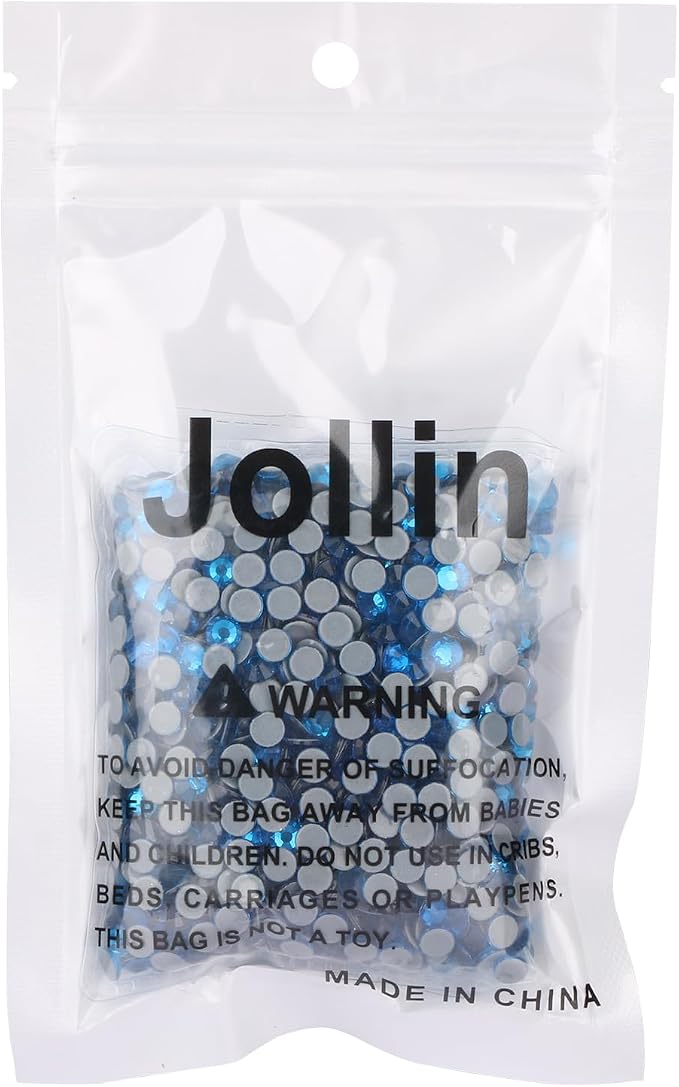 Jollin Hotfix Rhinestones Flatback Crystal Gems 4.8mm SS20, Capri Blue | 1440pcs Hot Fix Crystals Glass Rhinestones for Bedazzling, Crafting, Clothes, Shoes & Accessories DIY Decoration - Image 6