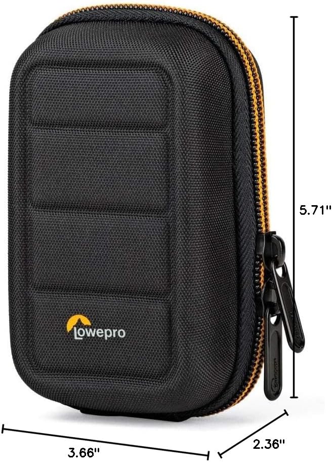 Lowepro Hardside CS 20 Case for Small CSC Cameras, Point-and-Shoot Cameras, Memory Cards & Accessories, 9.30 x 5.99 x 14.50 cm, Black - Image 5