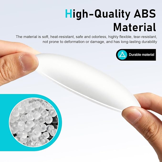 Car Rear View Camera Cover, Waterproof ABS Wider Reversing Camera Shield, Anti-rain Anti-Glare Backup Lens Guard, Self-Adhesive Modification Accessory for Most Cars (White) - Image 4