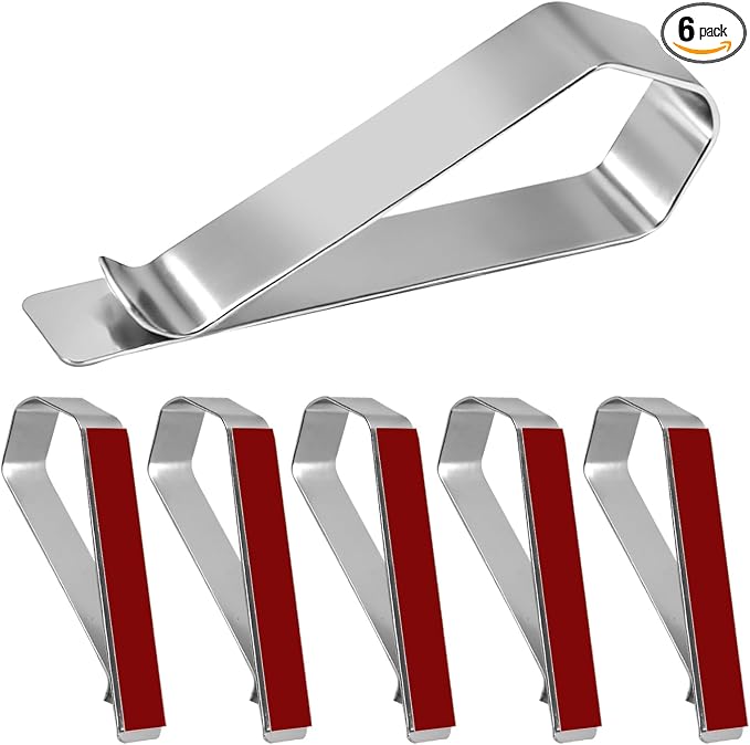 HINGTAI 6Pcs Car Sun Visor Photo Frames, Strong Hold Visor Clips for Cars DIY Sunshade Photo Frame Clip, Not Easy to Damage Stainless Steel Accessory for Car, Home & Office by HINGTAI