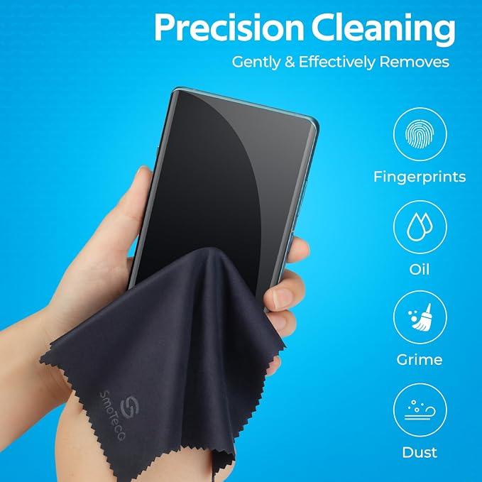 6 Pack Premium Microfiber Glasses Cleaning Cloths - Ultra Soft & Scratch Free for Eyeglasses, Sunglasses, Camera Lenses, Tablets & Screens - Washable & Reusable - Image 5