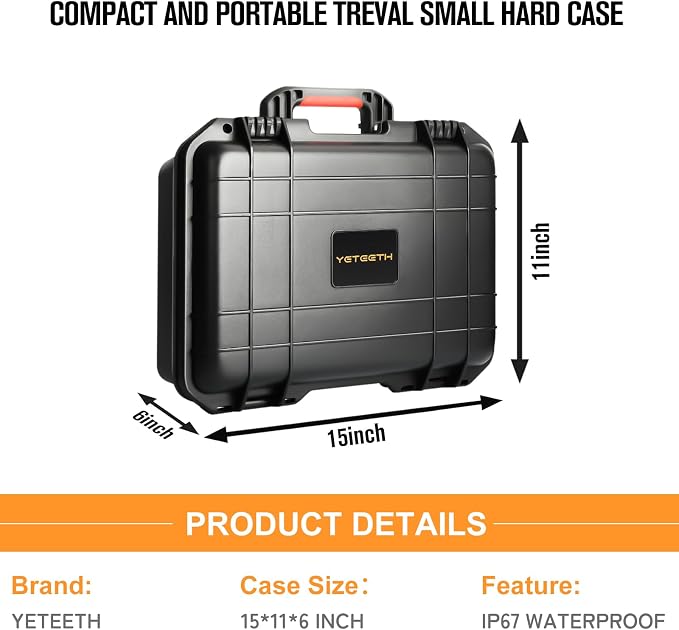 Hard Camera Case for Meeting Owl 3 – Large Capacity Travel Case for Camera | Waterproof Carrying Case for Owl 4+ / 4+ Pro, Power Supply, Cables, Card Holder, and Meeting Accessories, Conference Use - Image 3