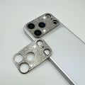 2 Pack Glitter Camera Lens Cover Protector for iPhone 17 Pro-Black，Metal Bling Diamond Camera Lens Cover Sticker Protector (for iPhone 17Pro-Black) by GSRYPC