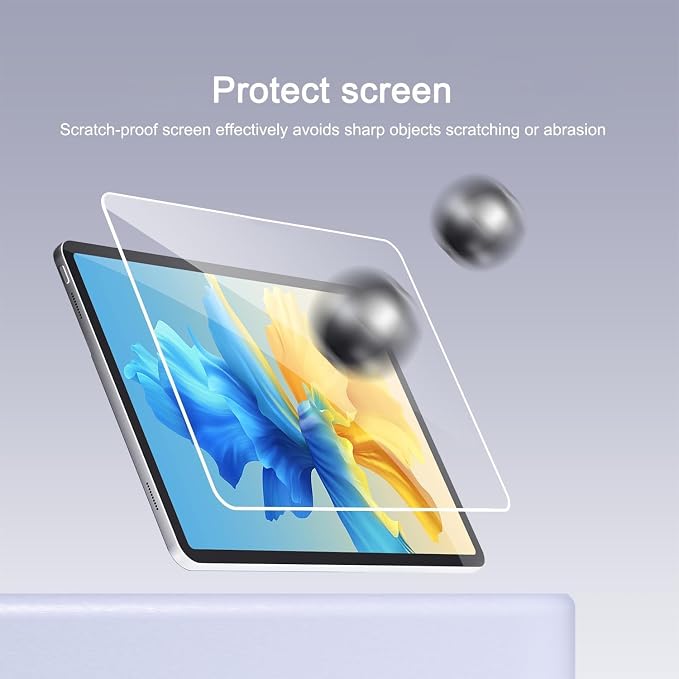Ailun Screen Protector+Camera Lens Protector for iPad Pro 13 Inch, 2+2 Pack | 2025/2024 [8th/7th Generation,M5/M4], Tempered Glass, Case Friendly, Face ID Apple Pencil Compatible - Image 2