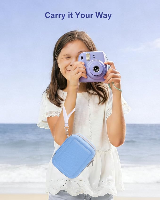 Krypthos Kids Instant Print Camera Case for Dylanto for ESOXOFFORE (Blue) | Compatible with ESOXOFFORE, Dylanto, DUDUDRAGON, Zostuic, Gofunly, Cimizi, Paper Storage, Shockproof, Durable, Easy to Carry - Image 9