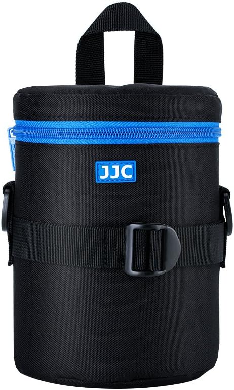 JJC Deluxe Lens Case Pouch Bag for Camera Lens Below 3.9" x 6.5"(D x L) | for Canon EF 24-70mm f2.8L USM, EF 50mm f1.2L USM, EF 85mm f1.2L II USM, Tamron SP 70-300mm f4-5.6 A005 Lens & More by JJC