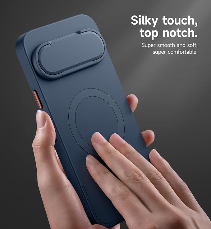 SURITCH for Google Pixel 10 Pro XL Phone Case, Compatible with MagSafe, Protective Cover with Camera Cover & Adjustable Metal Kickstand for Pixel 10 Pro XL 2025 -Dark Blue - Image 5