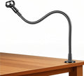KF25 24-Inch Heavy-Duty Gooseneck Mic Stand with Flange Mount for Podium | Microphone holder for deep podiums and desks, up to 2.2 lb, with mic clip, 5/8-to-3/8 adapter, and 10 cable ties by Angksorm