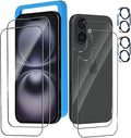 Front and Back Protector for iPhone 16 + Camera Lens Protector | (2+2+2) 9H Hardness, Easy to Install with Alignment Tool,Case Friendly by BIGFLYANTS