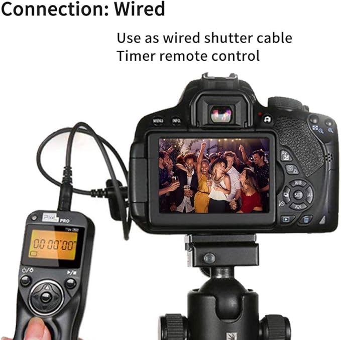 Wireless Remote Shutter Compatible for Nikon, Pixel TW-283 DC2 Wireless Shutter Release Remote Control Compatible for Nikon Z7 Z7II Z6 Z6II Z6III Df D90 D7500 D3300 D3100 D3200 D5000 D5500 D7200 D7000 - Image 5
