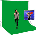 BEIYANG 10 X10 FT Green Backdrop Cloth for Photography, Large Green Screen Background for Photoshoot, Cloth Fabric Curtain Chromakey Video Photoshoot Studio YouTube Conference Streaming by BEIYANG