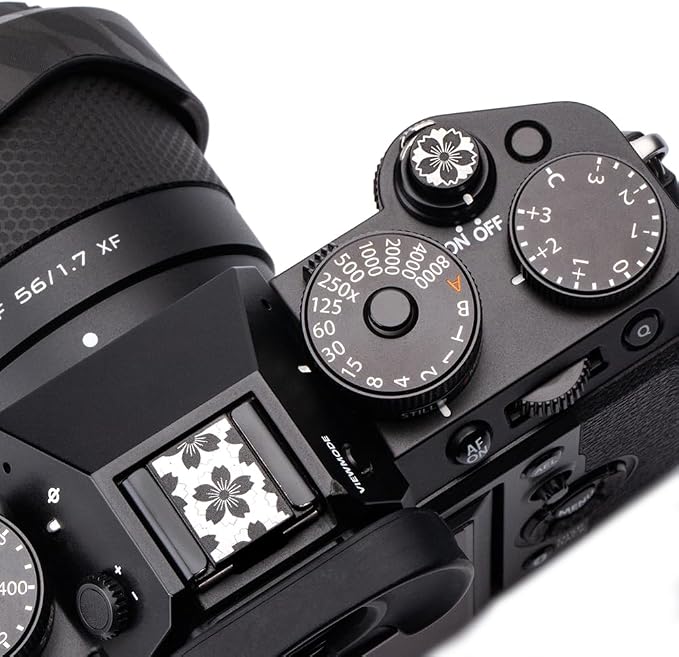 Camera Metal Hot Shoe Cover Shutter Buttons Protector for Fuji X100VI X100V X-T4 X-T3 XPRO3 XPRO2 for ZF Z5 Z6 Z6II (Black-Set) - Image 2