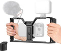 SmallRig IG-02 Wireless Control Universal Phone Cage for Short Video Starters, Dual Handgrip Smartphone Video Rig with Cold Shoe Mount, for iPhone 17 16 & Android, for Creators Vlogging-5356 by SmallRig