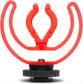 Movo SMVXR10RY Upgraded Rycote Lyre Shockmount for Shotgun Video Microphones 19mm to 22mm in Diameter. Shock Mount with Camera Shoe Mount VXR10, VXR10-PRO, and Similar On Camera Mics by Movo