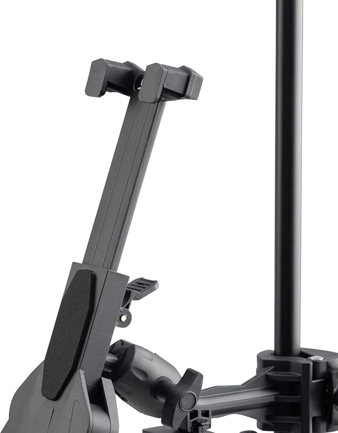 OnStage TCM1500 Tablet/Smartphone Holder (Setup for Tablets, Computers, E-Readers, Smartphones, and Phablets, Clamp Mount, Nonslip Padding, Adjustable Angle and Rotation, External Battery Holder) - Image 2