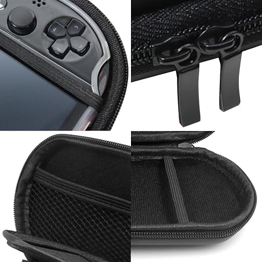CYSFETENA EVA Hard Travel Carring Case Cover Zipper Bag Compatible with PS Vita, PS Vita Slim,PSP 3000 2000 1000 Game Console, Protective Gaming Case with Enough Room for Extra Games and Memory Cards - Image 2
