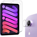 ProCase 2 Pack Screen Protector for iPad Mini 7(A17 Pro) / Mini 6 8.3 inch | with 3 Camera Lens Protector, 9H Hardness HD Clear Tempered Glass Film Guard for iPad Mini 7th 6th Generation 2024 2021 by ProCase