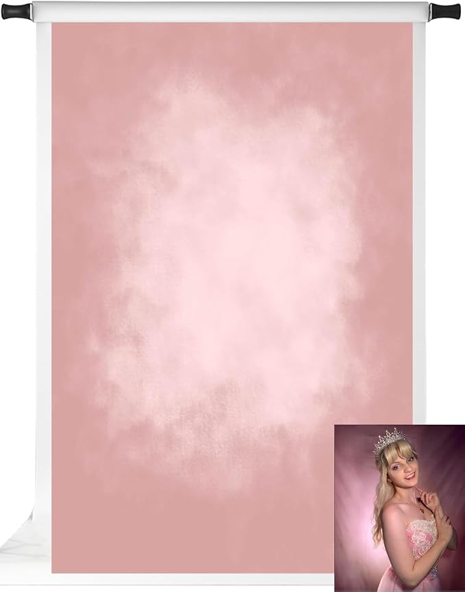 Kate Pink Photography Backdrops Abstract Photo Backdrop Poratrait Background for Photoshoot, 6.5x10ft by KateBackdropforPhotography