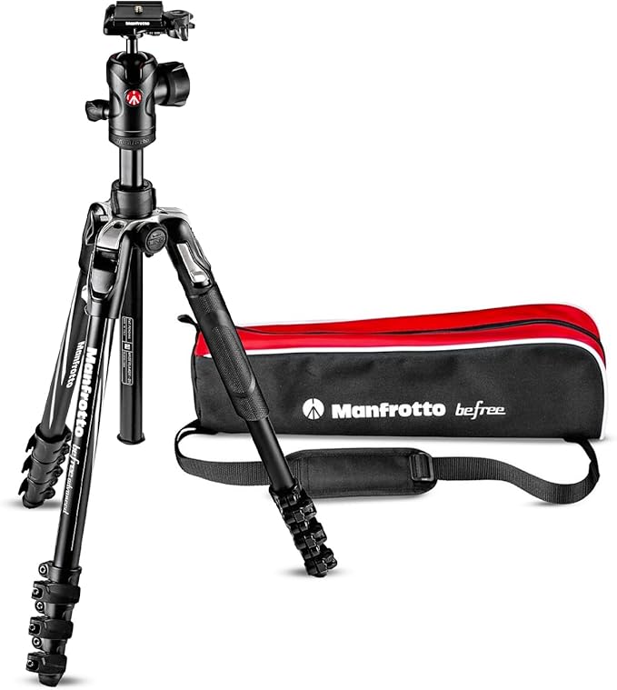 Manfrotto Befree Advanced Camera Tripod with Lever Closure, Portable and Compact Travel Tripod Kit with Ball Head, Aluminum Tripod for DSLR Reflex and Mirrorless Cameras, Camera Accessories | Lever Closure, Mirrorless Cameras, Aluminum for DSLR Reflex,... by Unknown