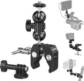 SmallRig Cool Ballhead Arm Super Camera Clamp Mount Double Ball Adapter, Fence Desk Table Mount for Ronin-M for Insta360, for Gopro - 1138 | for Fences/ Desks/ Tripods, for Monitors/ Lights, for Gopro, for Insta360 by SmallRig