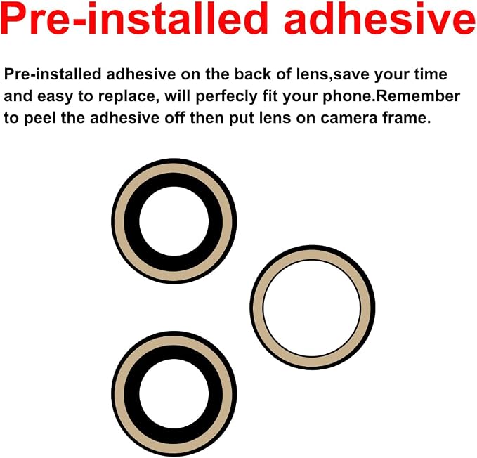 Original Back Rear Camera Lens Glass Replacement for iPhone 11 Pro Max and iPhone 11 Pro with Pre-Installed Adhesive and Repairing Toolkit - Image 3