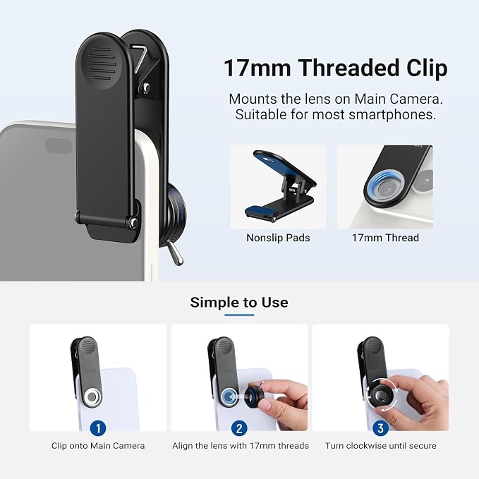 NEEWER 24mm Kaleidoscope Filter with Phone Clip, K9 Crystal Glass Prism Effect Filter for 17mm Threaded Lens Backplate, Phone Cage, Case Compatible with iPhone Android Samsung, FL-102 - Image 6