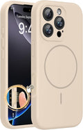 miracase Magnetic for iPhone 16 Pro Case, [Soft Anti-Scratch Microfiber Lining], Compatible with MagSafe, Liquid Silicone Case Shockproof Drop Protection Phone Case for 16 Pro,Sand | Compatible with MagSafe, Soft Microfiber Lining, Liquid Silicone Case... by Miracase