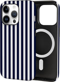 TPU Phone Case for iPhone 14 Pro Max, MagSafe Wireless Charging Compatible, Shockproof Slim Fit Protective Cover with Anti-Yellowing & Raised Camera Protection (Stripe 3, iPhone 14 Pro Max) by Unknown