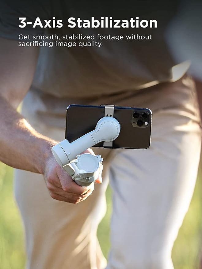 DJI OM 4 SE - 3-Axis Smartphone Gimbal Stabilizer with Tripod, Magnetic Design, Portable and Foldable, ActiveTrack 3.0, Story Mode, Vlogging Stabilizer, YouTube TikTok Video, for Android and iPhone - Image 4