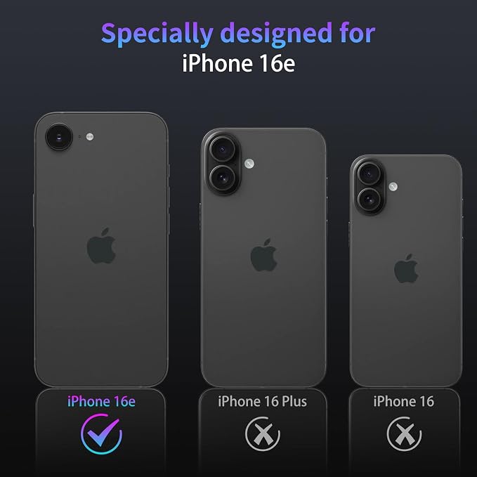 Camera Lens Protector for iPhone 16e / iPhone 17e,1 Pack | Tempered Metal Glass Camera Cover, HD Clear Anti-Scratch Lens Screen Protector Film,Case Friendly,Colorful Titanium - Image 2