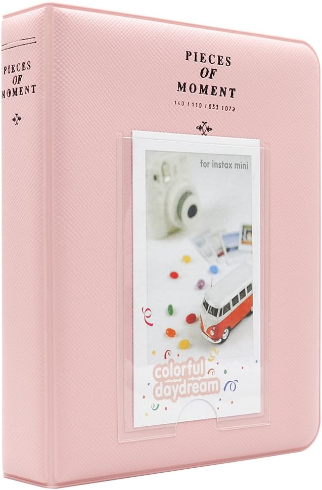 Ablus 64 Pockets Photo Album for Fujifilm Instax Mini 11 90 70 50S 26 25 9 8 8+ 7S Instant Camera, Polaroid Snap Z2300 PIC-300P Film & Kpop Photocards (Pink 2) by Ablus