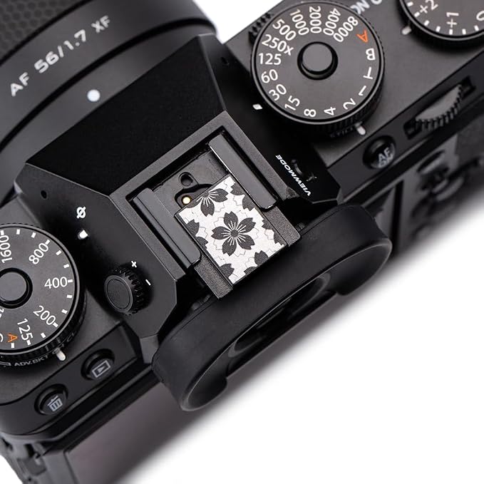 Camera Metal Hot Shoe Cover Shutter Buttons Protector for Fuji X100VI X100V X-T4 X-T3 XPRO3 XPRO2 for ZF Z5 Z6 Z6II (Black-Hot Shoe Cover) - Image 2