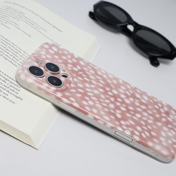 Cute Phone Case for iPhone 16 Pro Max Case Fawn Deer Print | Camera Lens Protection,Slim Shockproof TPU,Chic Trendy Aesthetic Girly Cover for Women Men - Image 4