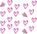 50 pcs of Cute Soft Wooden Board thumbtack with Golden Hearts can be Used for Photo Walls, memos, whiteboards, and Decorative thumbtack (Pink) by SSYHQAX