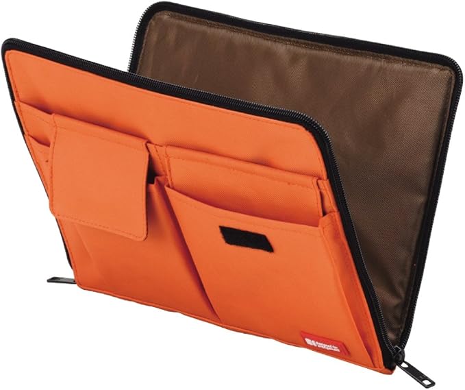 LIHITLAB Bag Laptop Sleeve with Storage Pockets (Bag-in-Bag), 7.1 x 9.8 Inches, Yellow Green (A7553-6) - Image 3