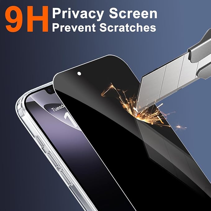 Clear for iPhone 17e Case & iPhone 16e Case with Privacy Screen | Full Camera Protector, Privacy Screen Protector, Magnetic, Compatible with MagSafe, Shockproof Cover for 17 16 e Transparent - Image 7
