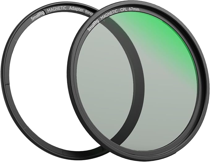 SmallRig 67mm Magnetic Circular Polarizers Filter + 67mm Threaded Filter Ring, HD Optical Glass 28 Layer Multi Nano Coated Circular Polarizing Filter Magnetic CPL Waterproof Scratch Resistant - 4582 - Image 9