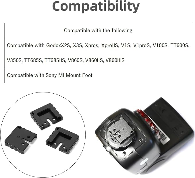 3Pcs Hot Shoe Protection Cap Compatible with Sony MI Camera Dustproof Cover | Compatible with Godox X2S X3S Xpros XproIIS V1S V1proS Etc - Image 2