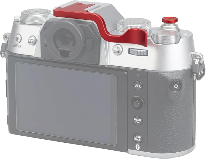 Metal Thumb Up Grip for for Fuji Fujifilm XT50 XT5 XT4 XT3 XT30 XT2 XT20 XT10 Digital Camera Hot Shoe Thumb Hand Grip Accessories (Red) - Image 3