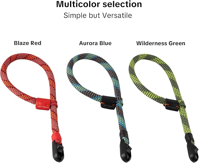 PGYTECH Rope Camera Wrist Strap Slim Outdoor Style, Quick Release | Adjustable Camera Hand Strap for Sony/Nikon/Canon Compact Camera/Mirrorless/Phone, Holds 55.1lb, Anti-Drop, Aurora Blue - Image 8