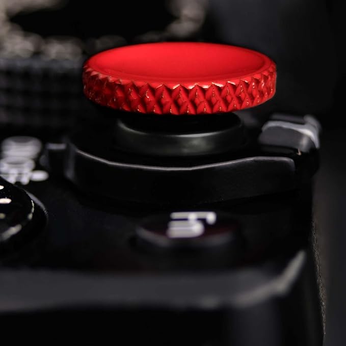 Fujifilm Camera Soft Release Button-3Pcs Shutter Button Camera Accessories | Fuji Fujifilm X-M5 X-T5 X-T4 X-T3 X-T30 X-T30 II X-T20 X-PRO3 X100VI X100V X-E4 X-E3(Red) - Image 3