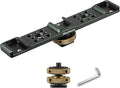 MINIFOCUS Triple Cold Shoe Extension Bar Mount, Aluminum Alloy Hot Shoe Mount Bracket with 1/4" Thread Holes for DSLR Camera Microphone Tripod LED Video Light Flashlight by MINIFOCUS