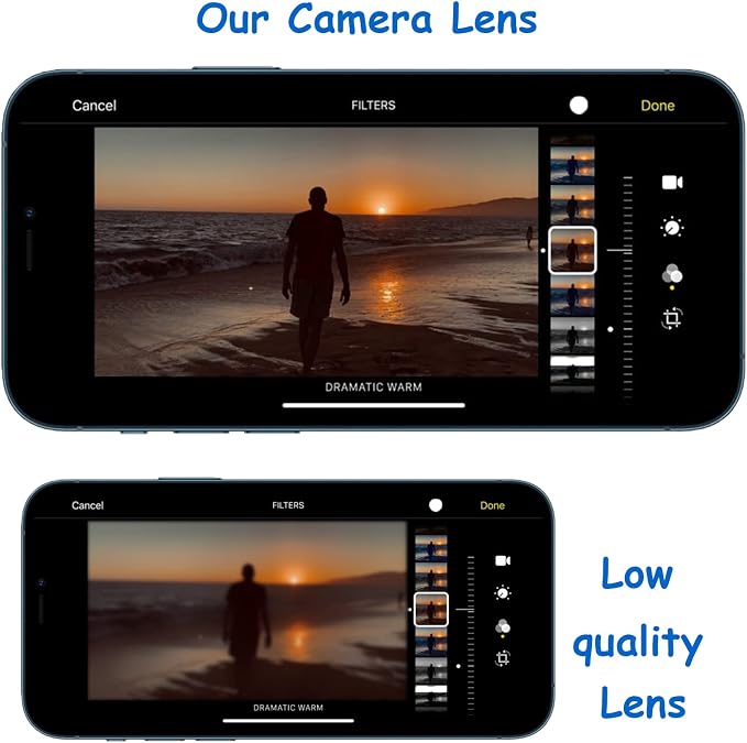 2pcs/Set Sapphire Rear Back Camera Glass Lens Replacement for iPhone 12 for iPhone 12 Mini with Pre-Installed Adhesive and Repair Tool kit Set - Image 4