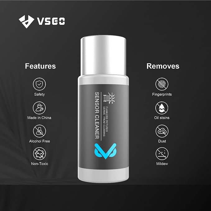 VSGO Micro 4/3 Digital Camera Sensor Cleaning Kit VS-S01-6 | for Nikon Sony Canon CCD CMOS Cleaning, 6 Pcs 12mm Sensor Cleaning Swabs, 10ml Sensor Cleaner - Image 5