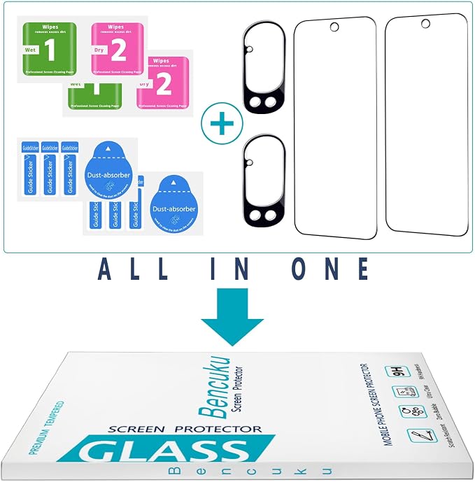 2+2 Pack Screen Protector for Google Pixel 10 Pro XL Tempered Glass | with Camera Lens Protector, Fingerprint ID Compatible, Anti Scratch, Bubble Free - Image 7