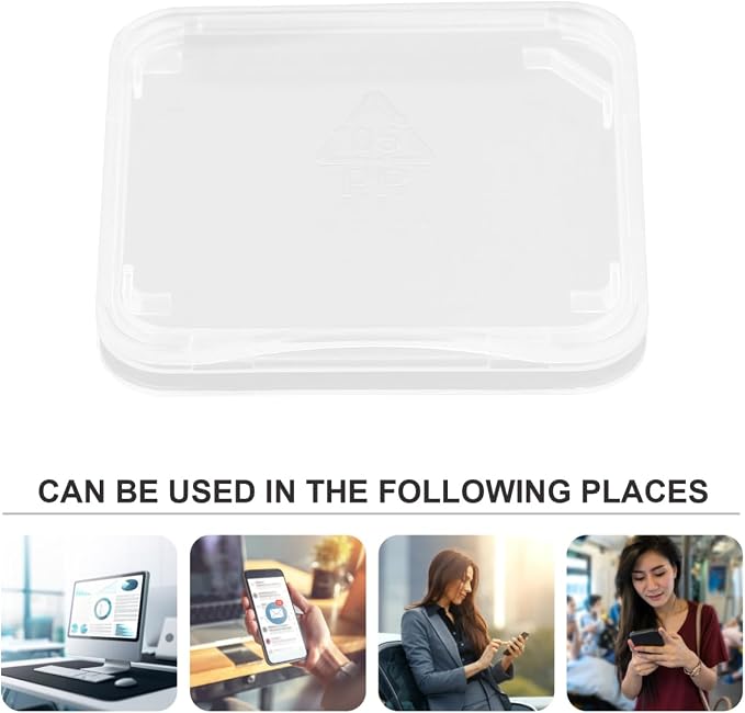 Hemobllo 100 Pcs Transparent Card Cases Storage Box Lightweight Memory Card Holder for Secure Protection and Easy Carrying - Image 3