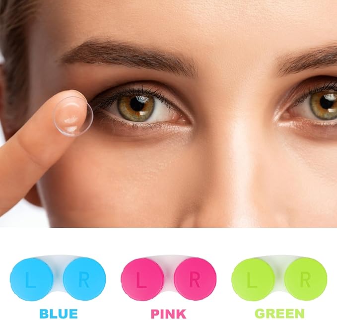 Aoutrow 24 Pack Contact Lens Case Box, Colorful Bulk Box Holder Container, Contact Lens Case Set,Portable, Travel-Friendly - Image 4