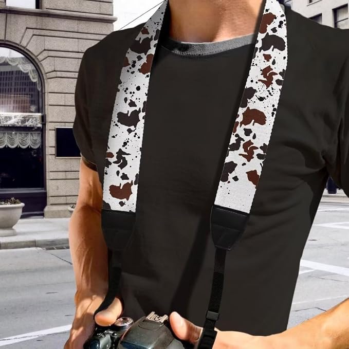 Coldinair Black Adjustable Camera Strap Universal Neck & Shoulder Soft Padded Strap for All DSLR Cameras,Binoculars - Image 2