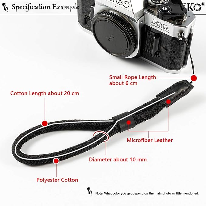 VKO Soft Camera Wrist Strap, Rope Camera Hand Strap | for Point-and-Shoot Camera,Mirrorless Camera,Small Camera Hand Strap Green - Image 2